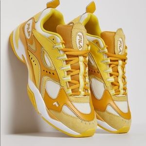Fila yellow sneakers